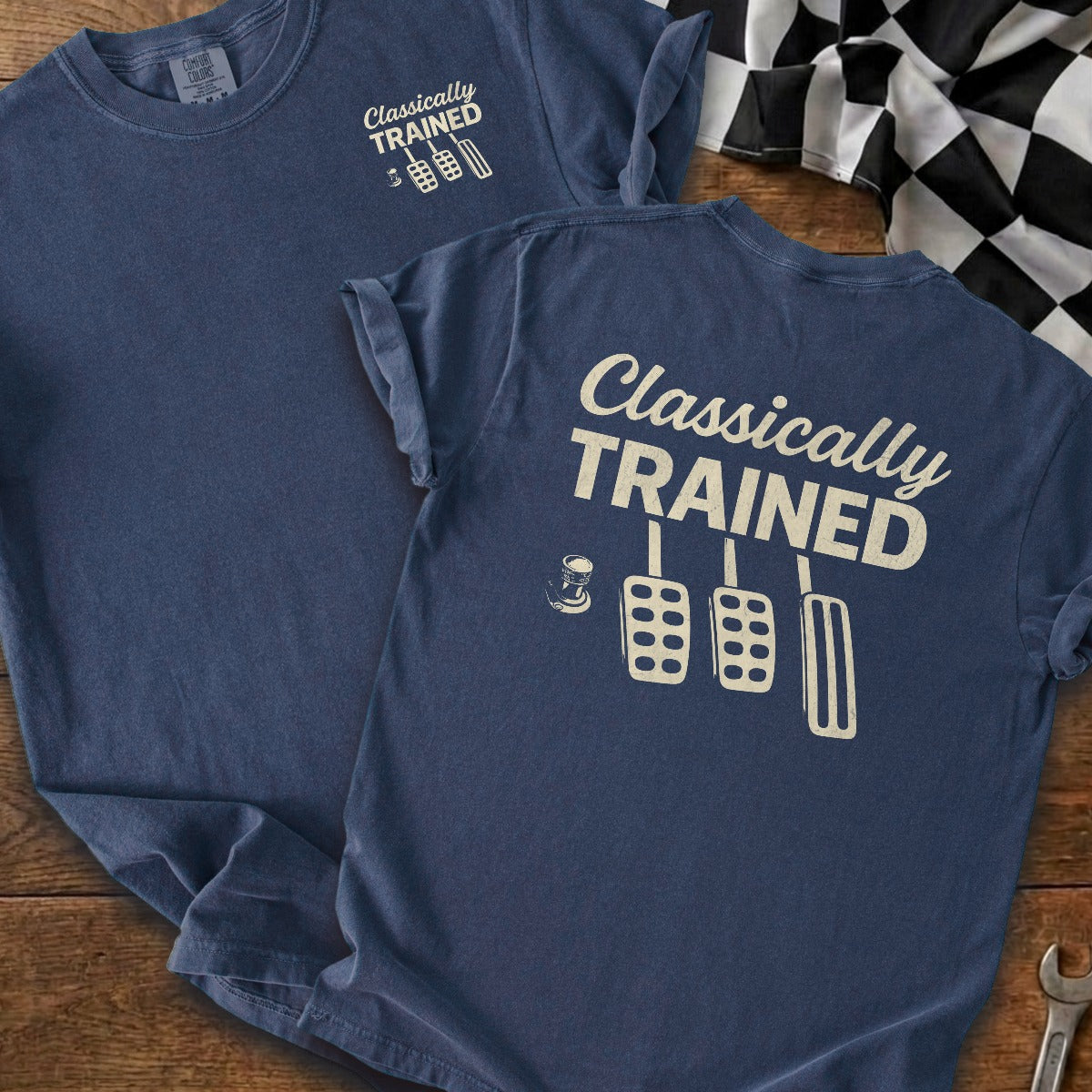 True Navy | Left Chest + Back
