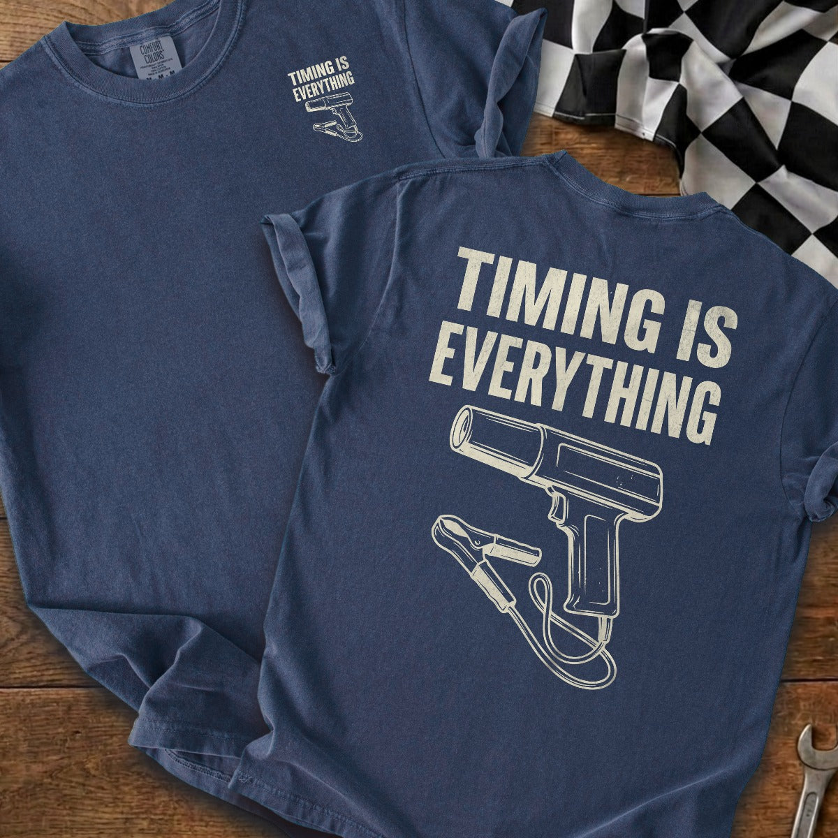 True Navy | Left Chest + Back