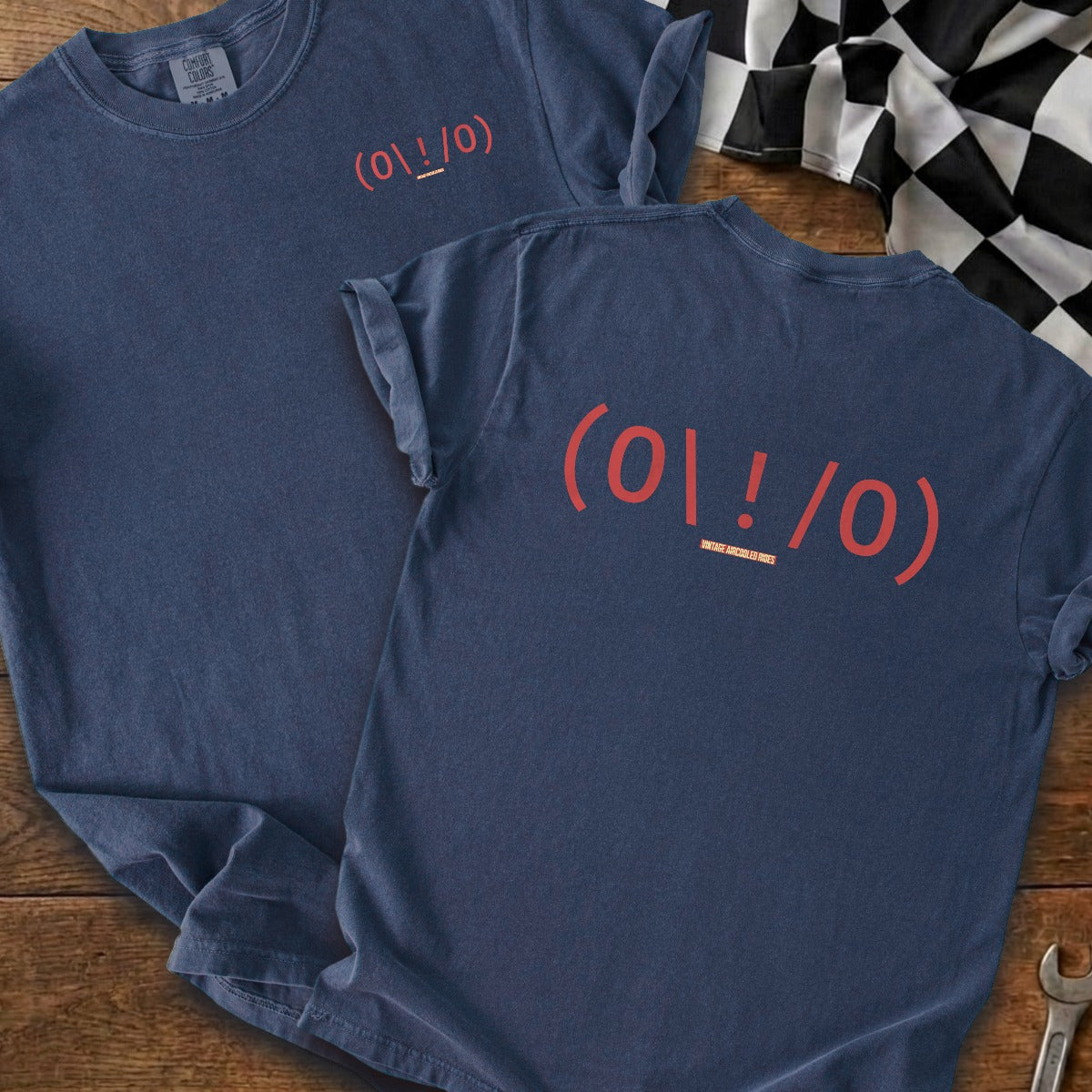 True Navy | Left Chest + Back