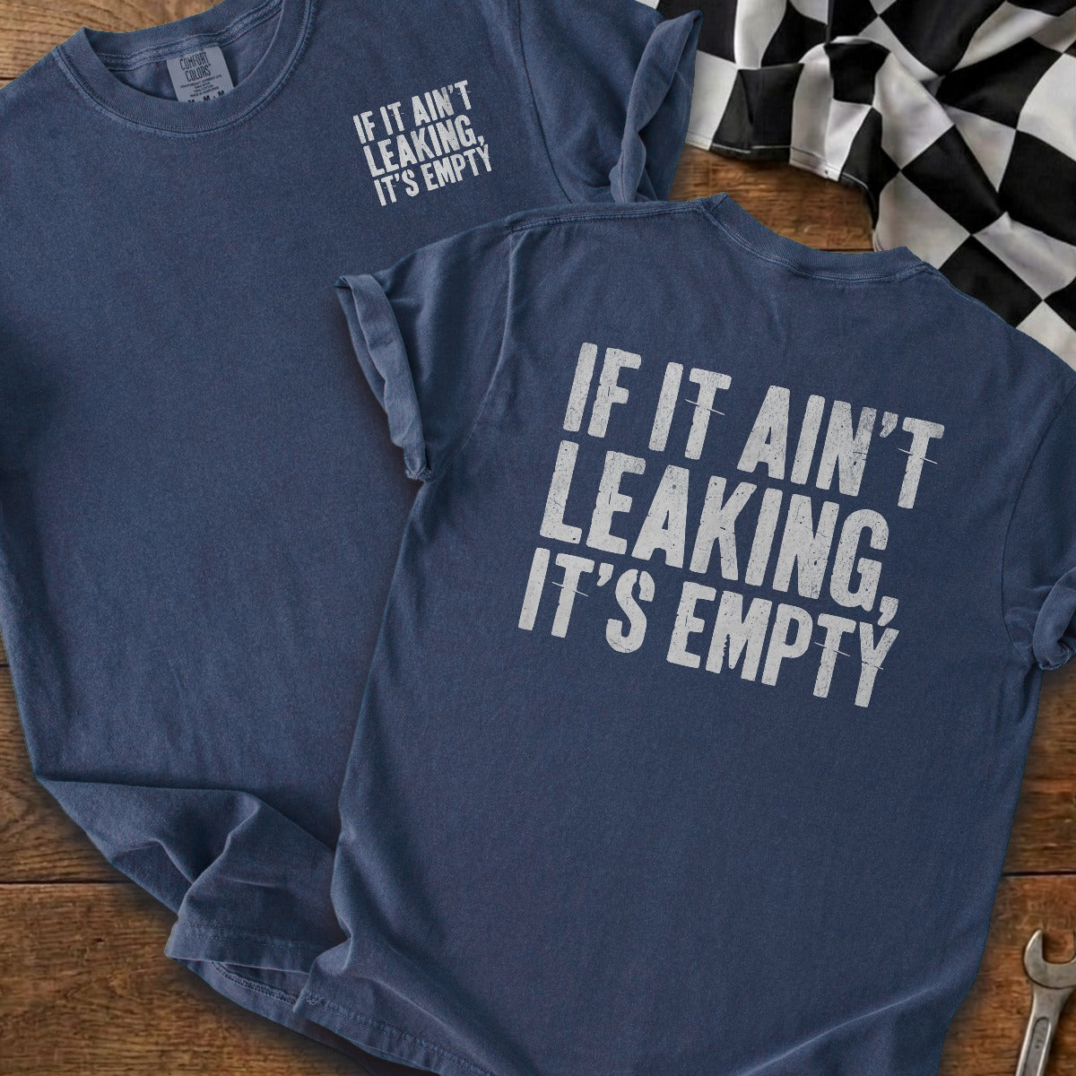 True Navy | Left Chest + Back