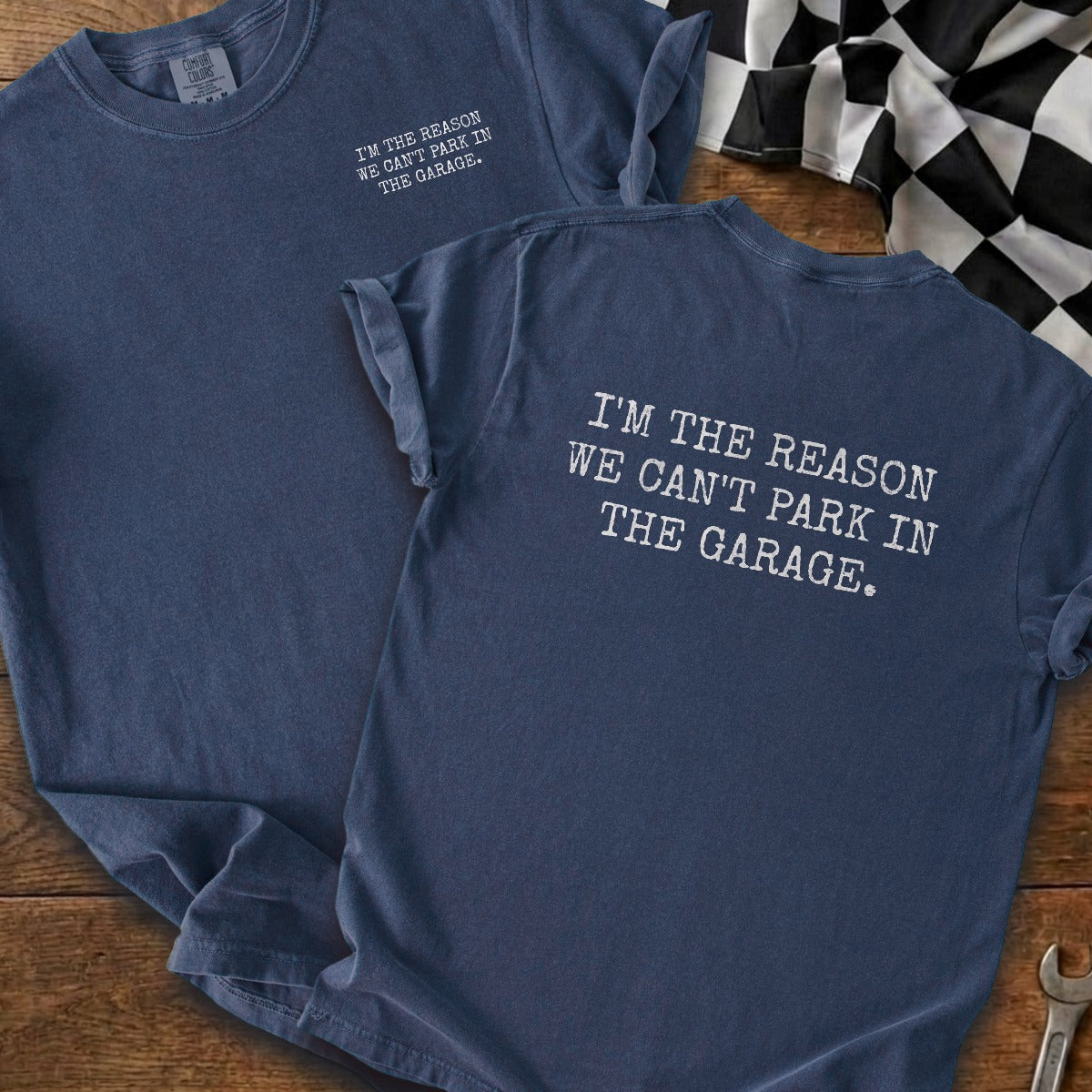 True Navy | Left Chest + Back