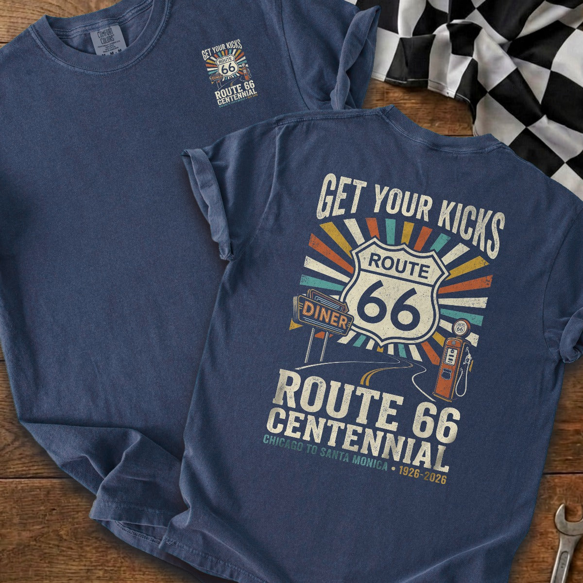 True Navy | Left Chest + Back