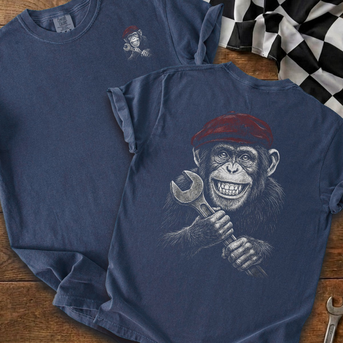 True Navy | Left Chest + Back
