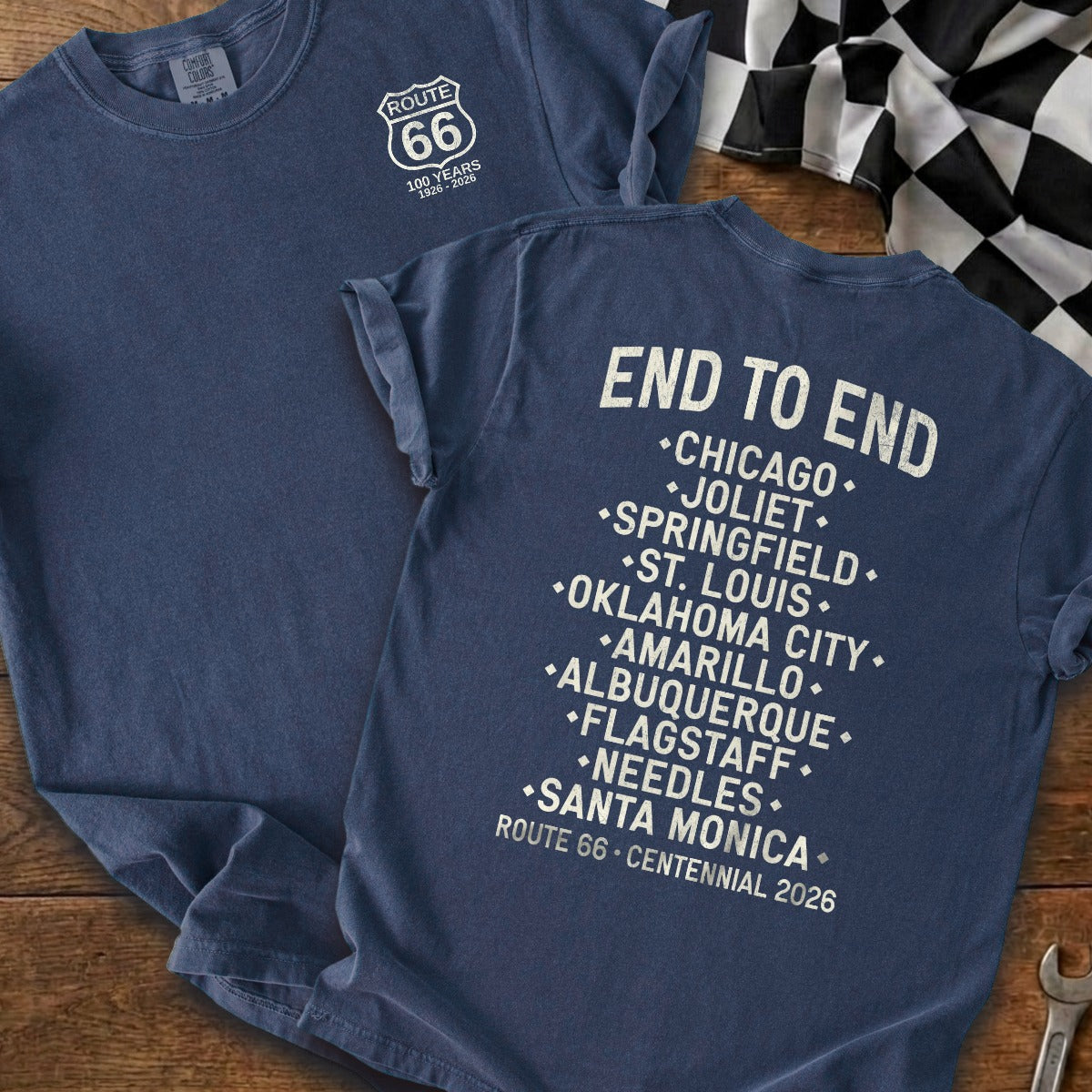 True Navy | Left Chest + Back
