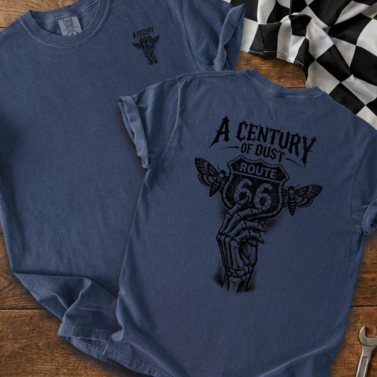True Navy | Left Chest + Back