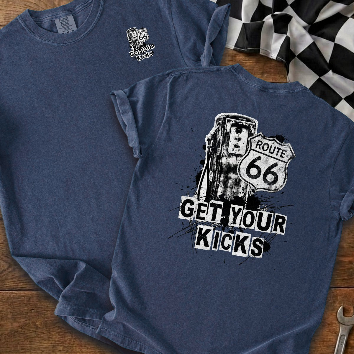 True Navy | Left Chest + Back