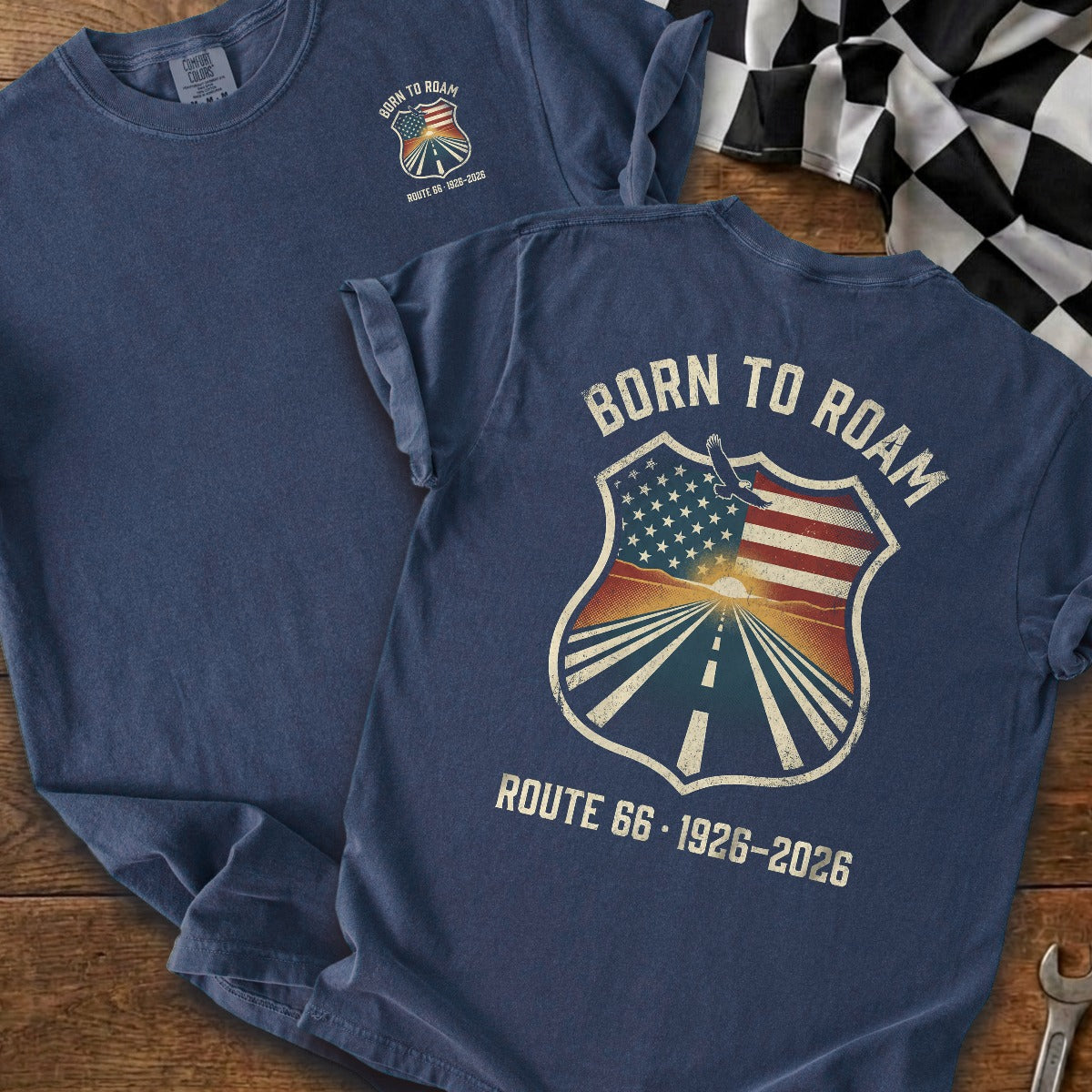 True Navy | Left Chest + Back