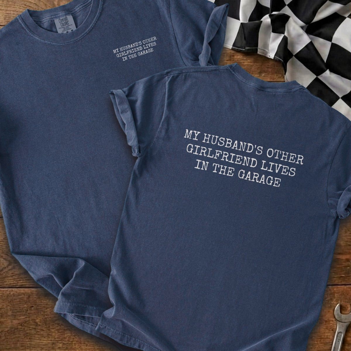 True Navy | Left Chest + Back