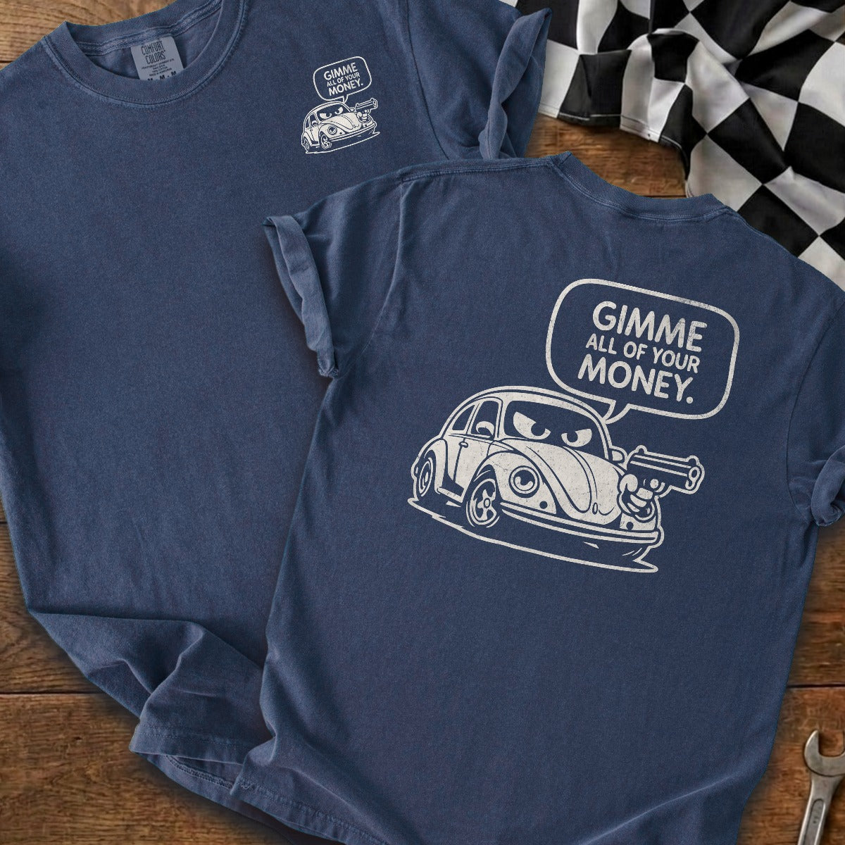 True Navy | Left Chest + Back