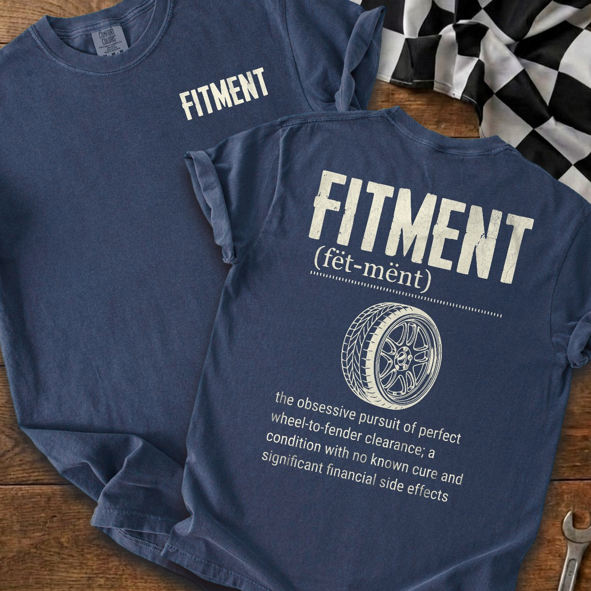 True Navy | Left Chest + Back