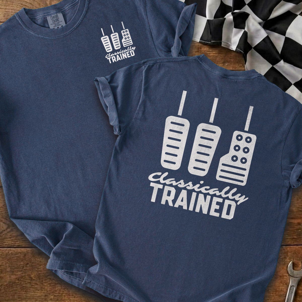 True Navy | Left Chest + Back