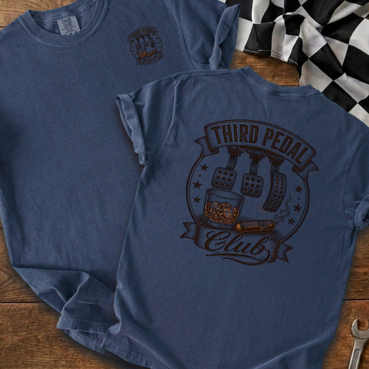 True Navy | Left Chest + Back
