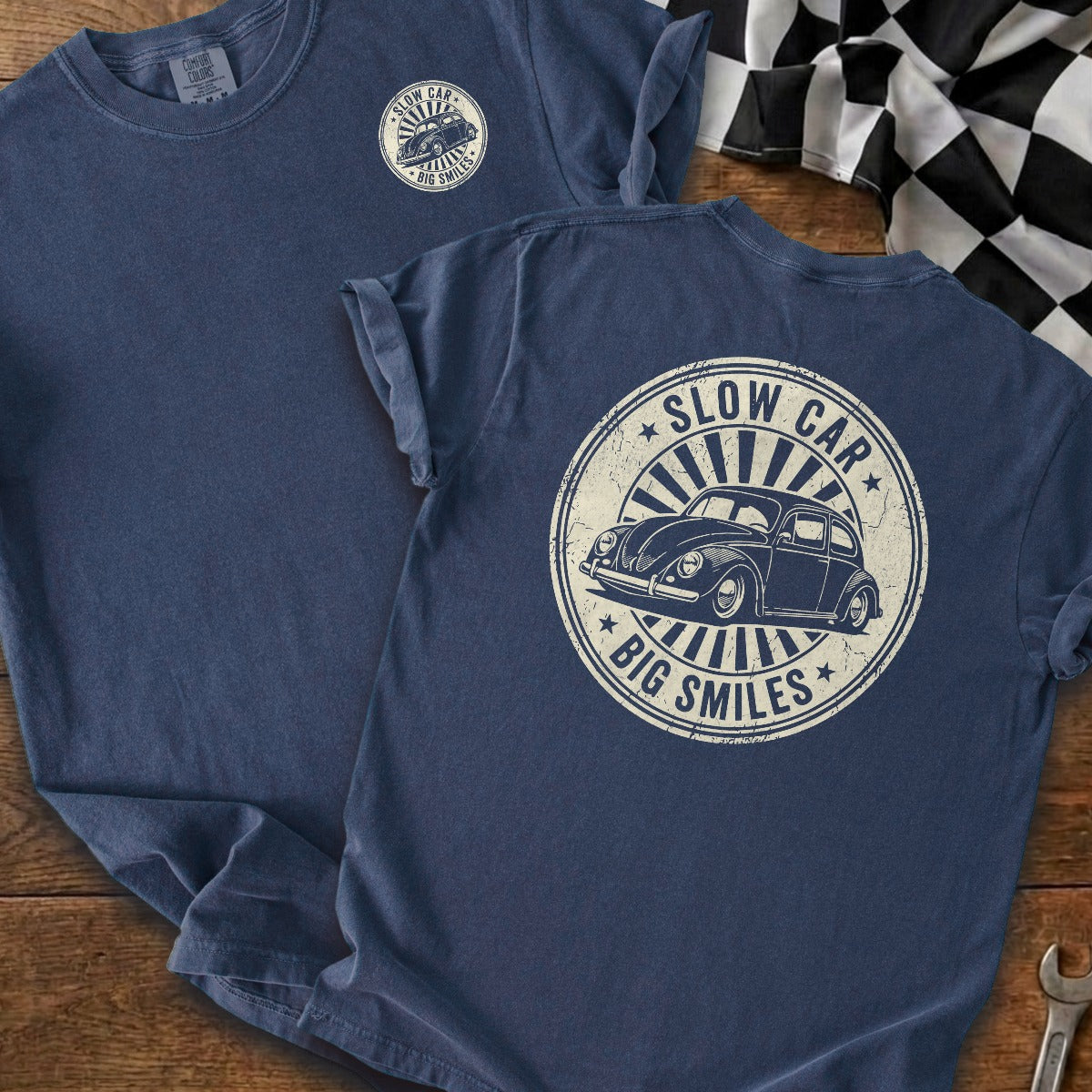 True Navy | Left Chest + Back