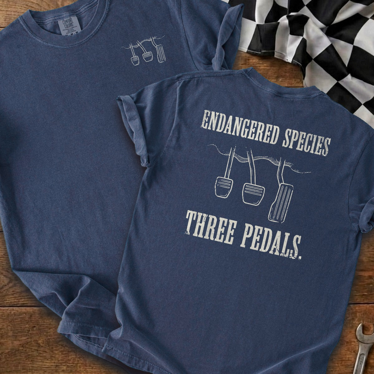 True Navy | Left Chest + Back