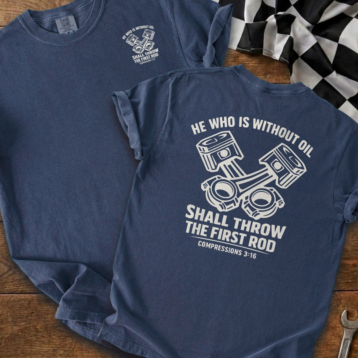 True Navy | Left Chest + Back