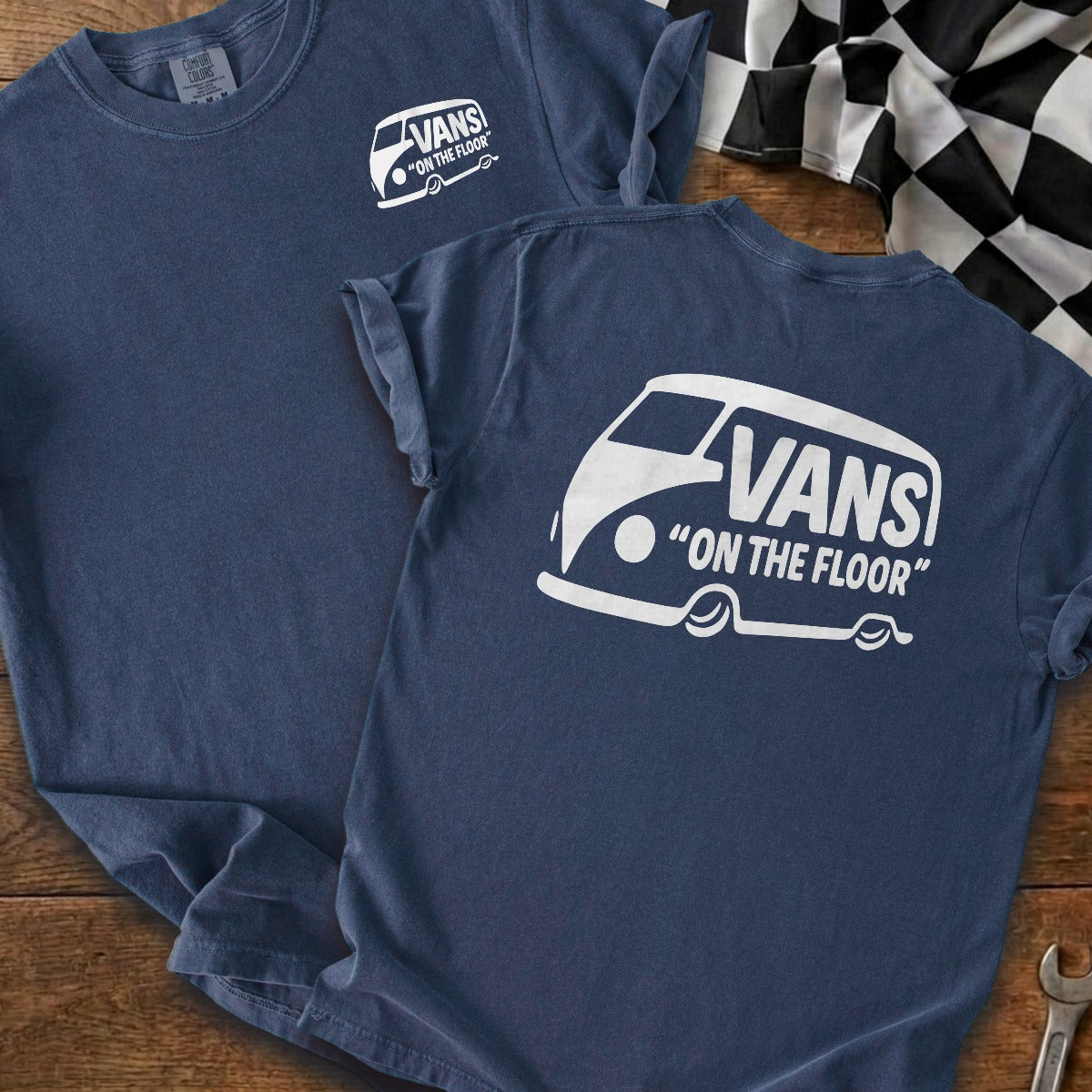 True Navy | Left Chest + Back