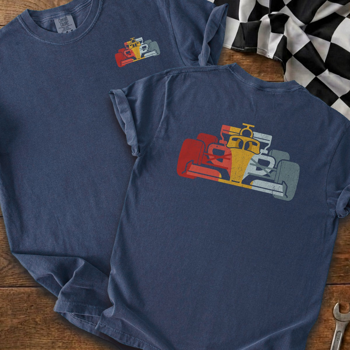 True Navy | Left Chest + Back