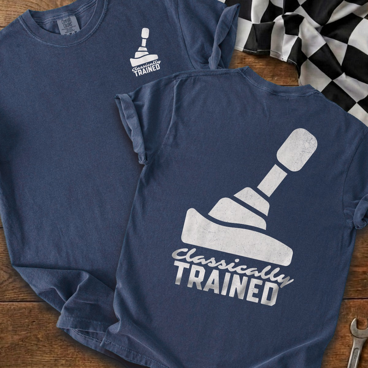 True Navy | Left Chest + Back