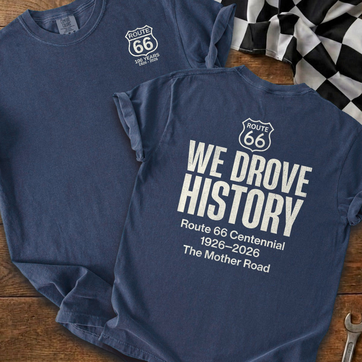 True Navy | Left Chest + Back