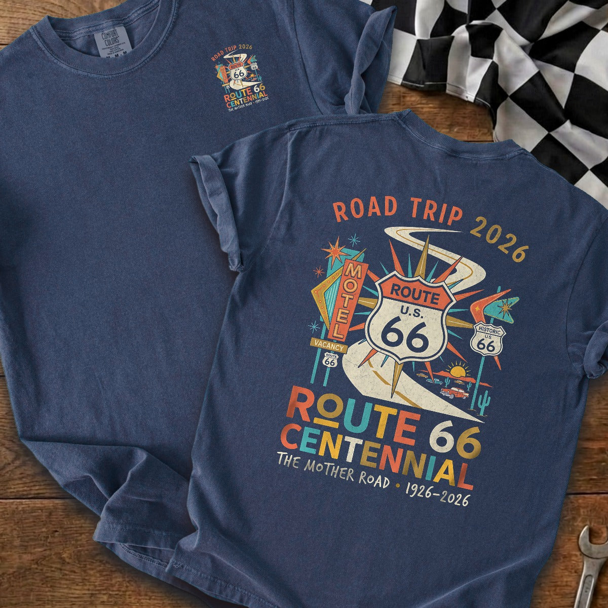 True Navy | Left Chest + Back