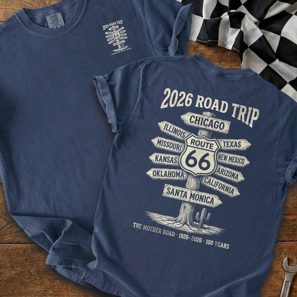 True Navy | Left Chest + Back