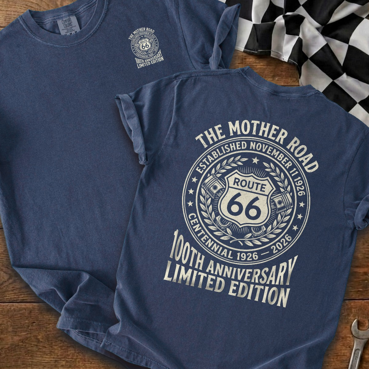 True Navy | Left Chest + Back