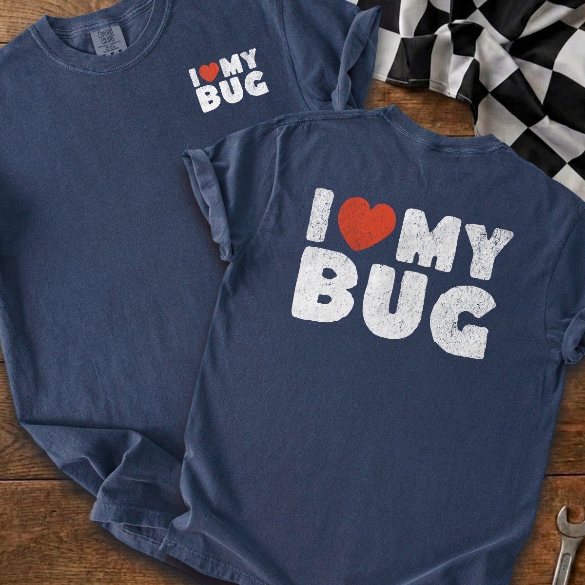 True Navy | Left Chest + Back