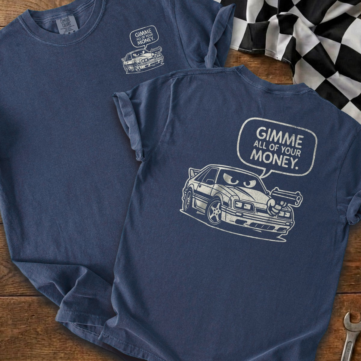 True Navy | Left Chest + Back