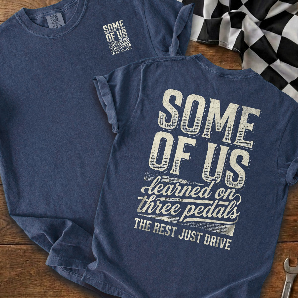 True Navy | Left Chest + Back
