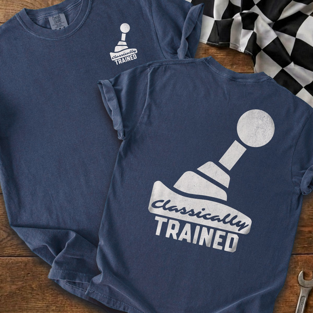 True Navy | Left Chest + Back