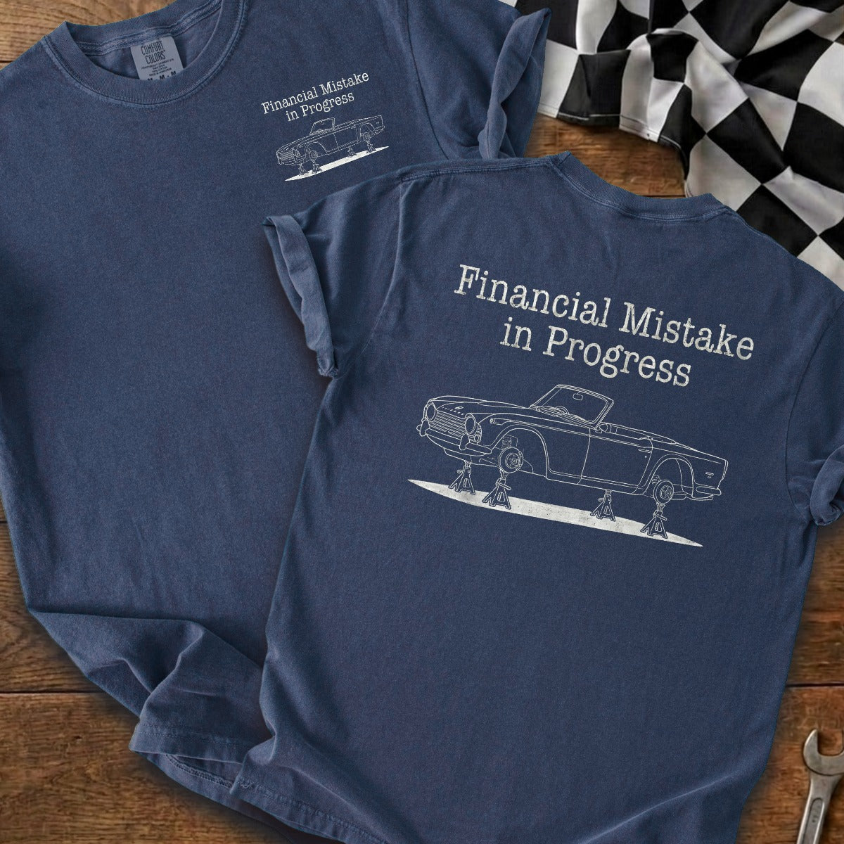 True Navy | Left Chest + Back