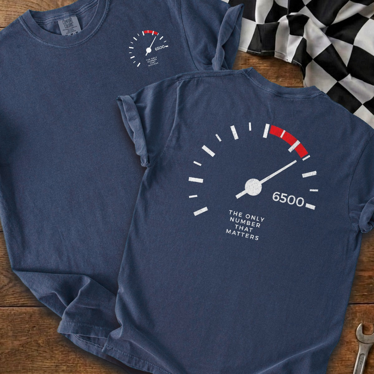 True Navy | Left Chest + Back