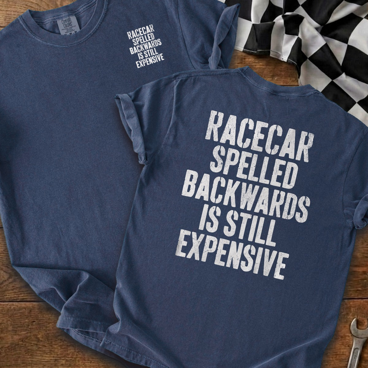 True Navy | Left Chest + Back