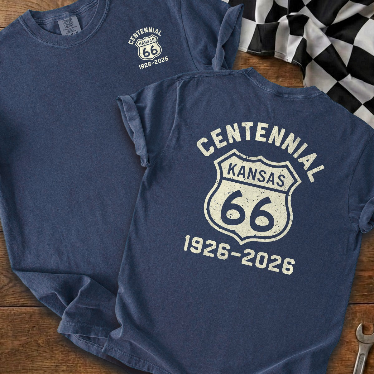 True Navy | Left Chest + Back