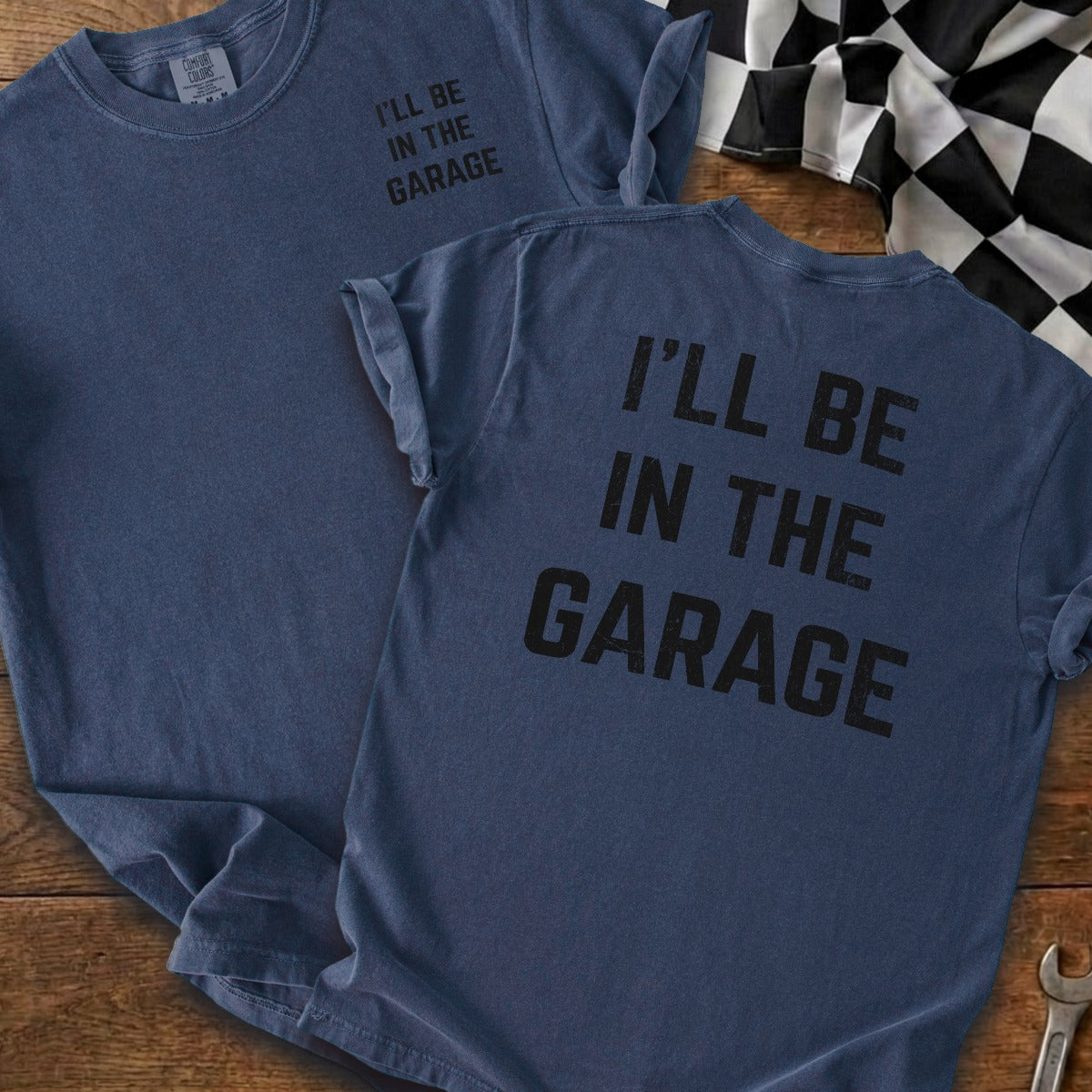 True Navy | Left Chest + Back