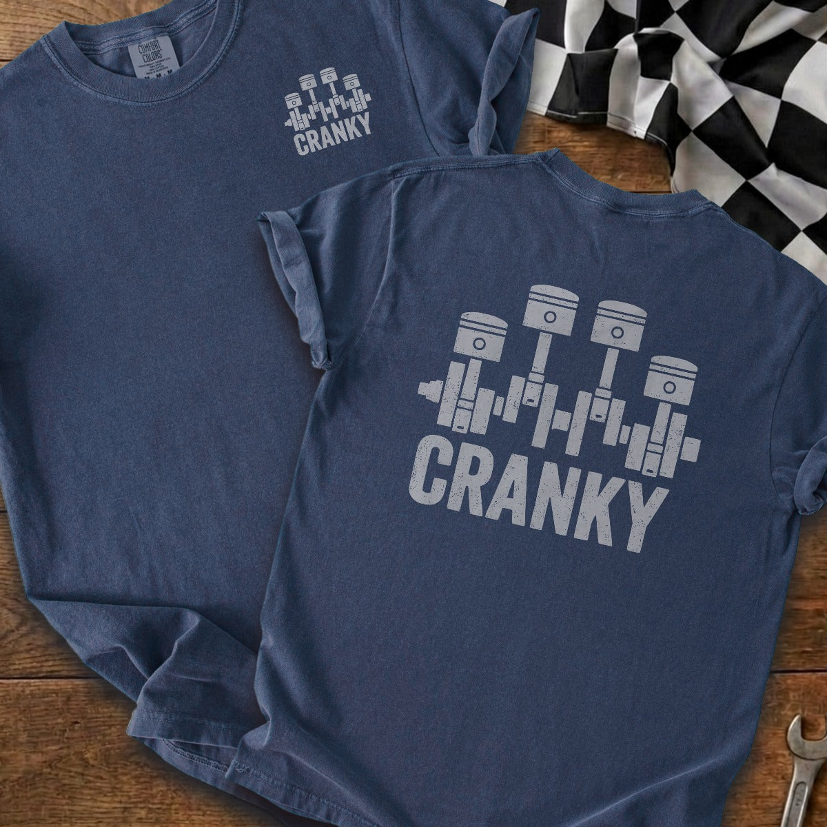 True Navy | Left Chest + Back