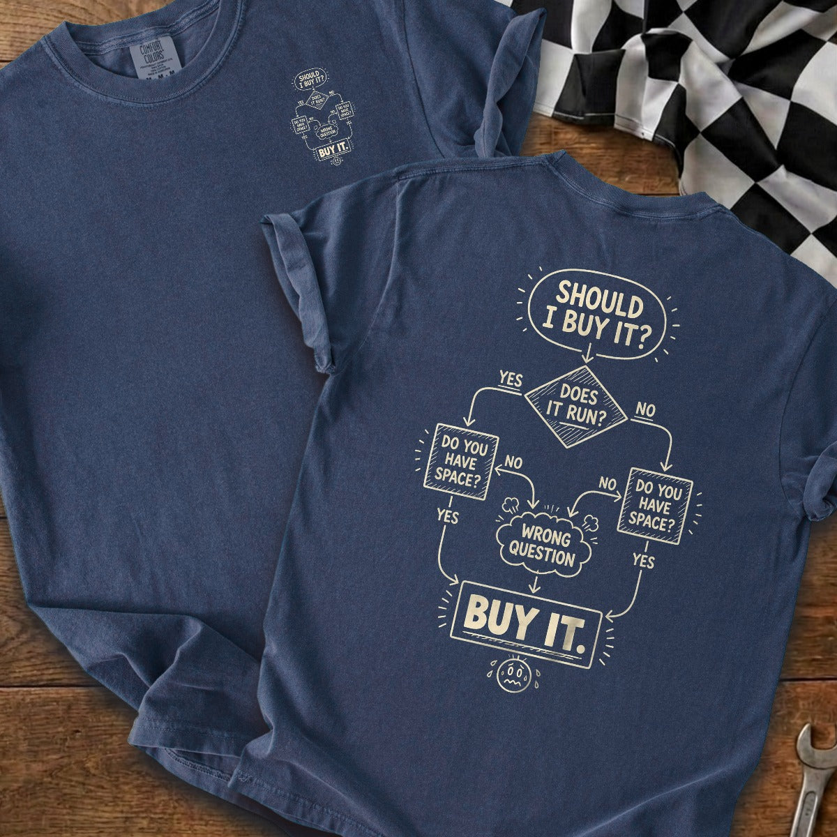True Navy | Front & Back