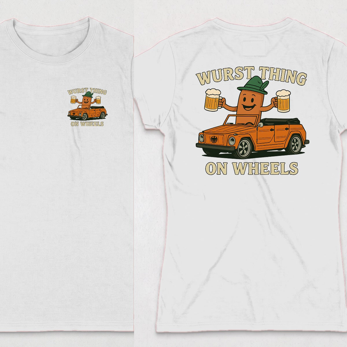 White | Left Chest + Back