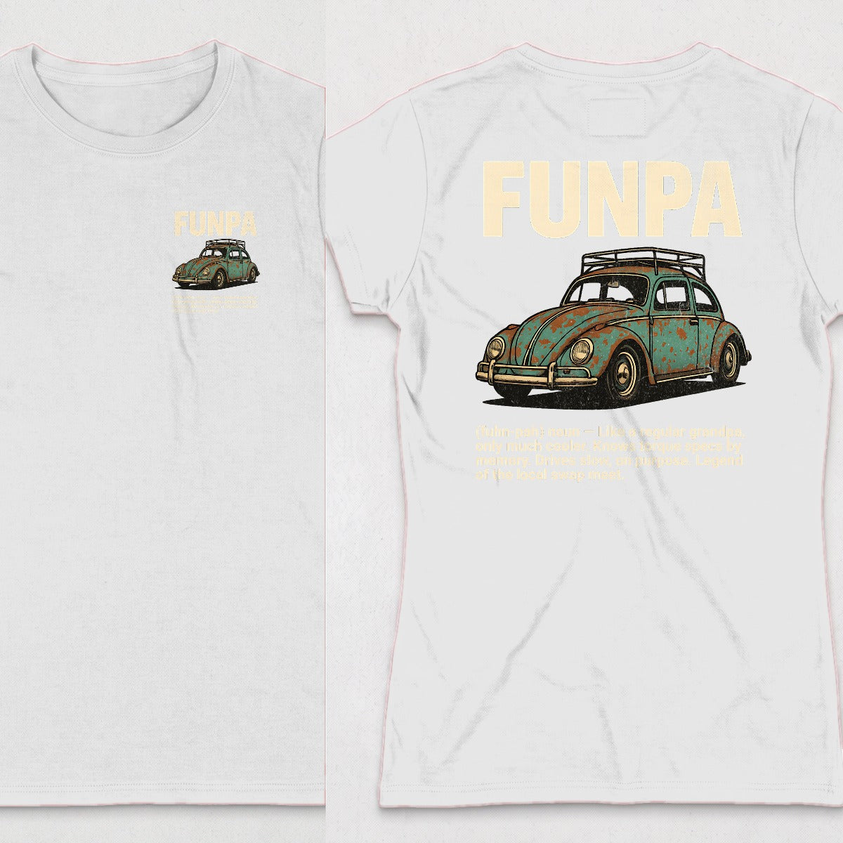 White | Left Chest + Back