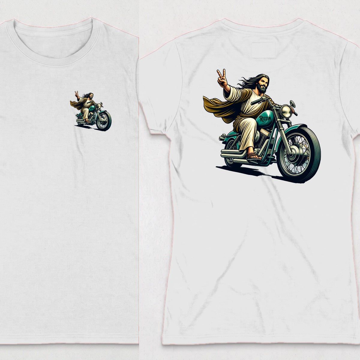 White | Left Chest + Back