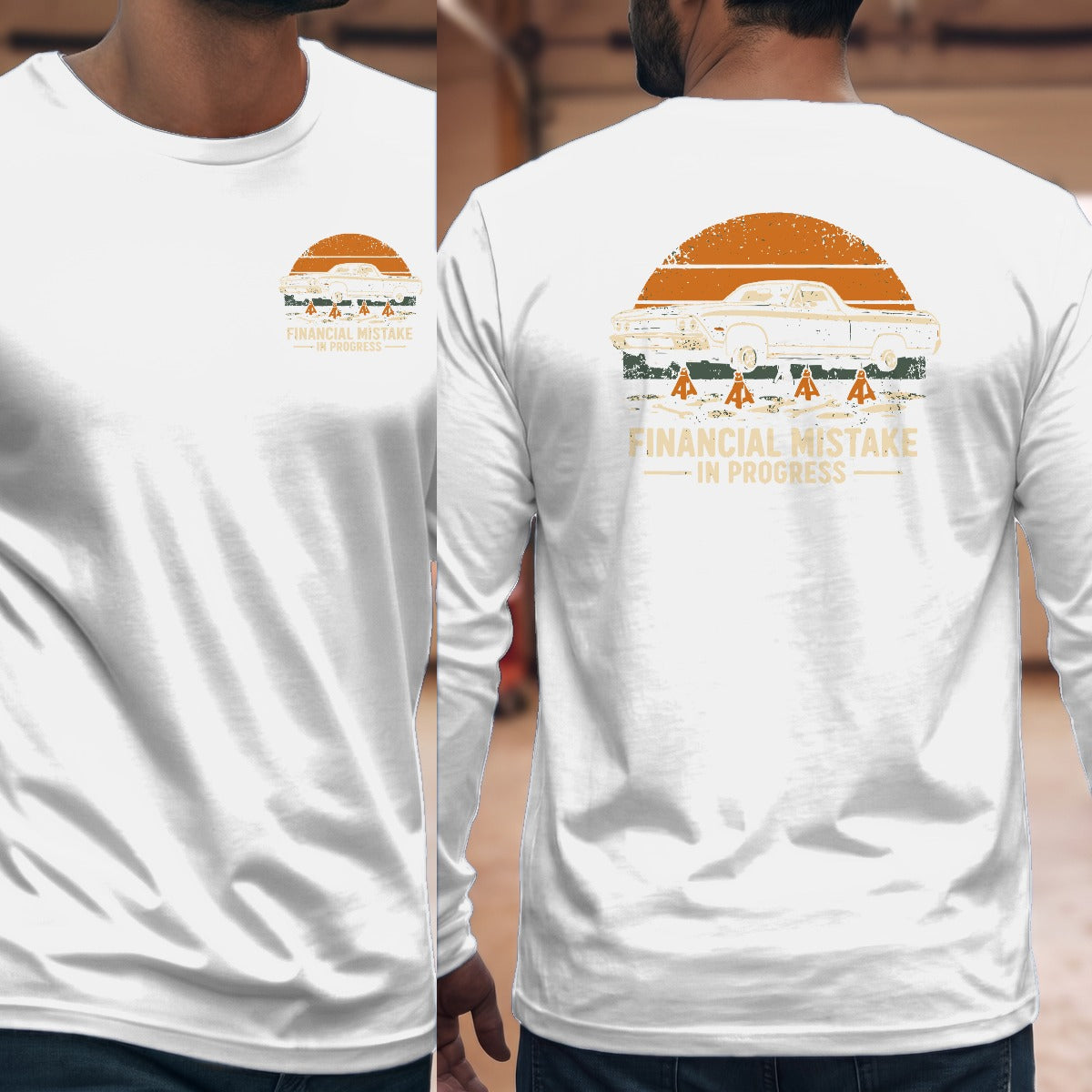 White | Left Chest + Back