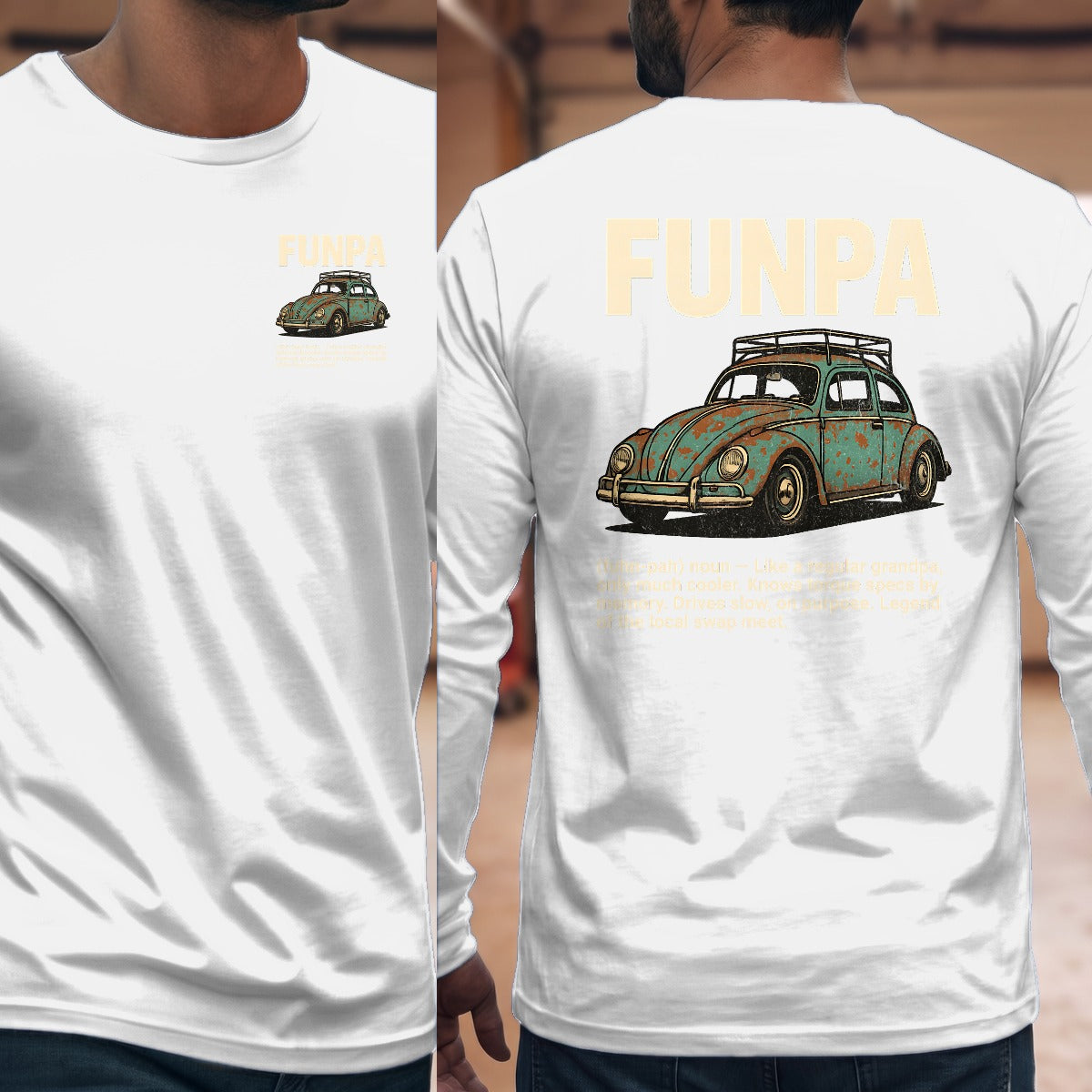 White | Left Chest + Back