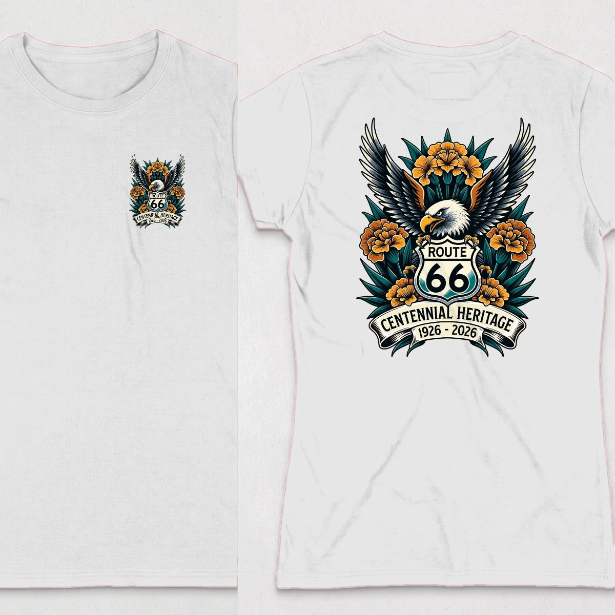 White | Left Chest + Back