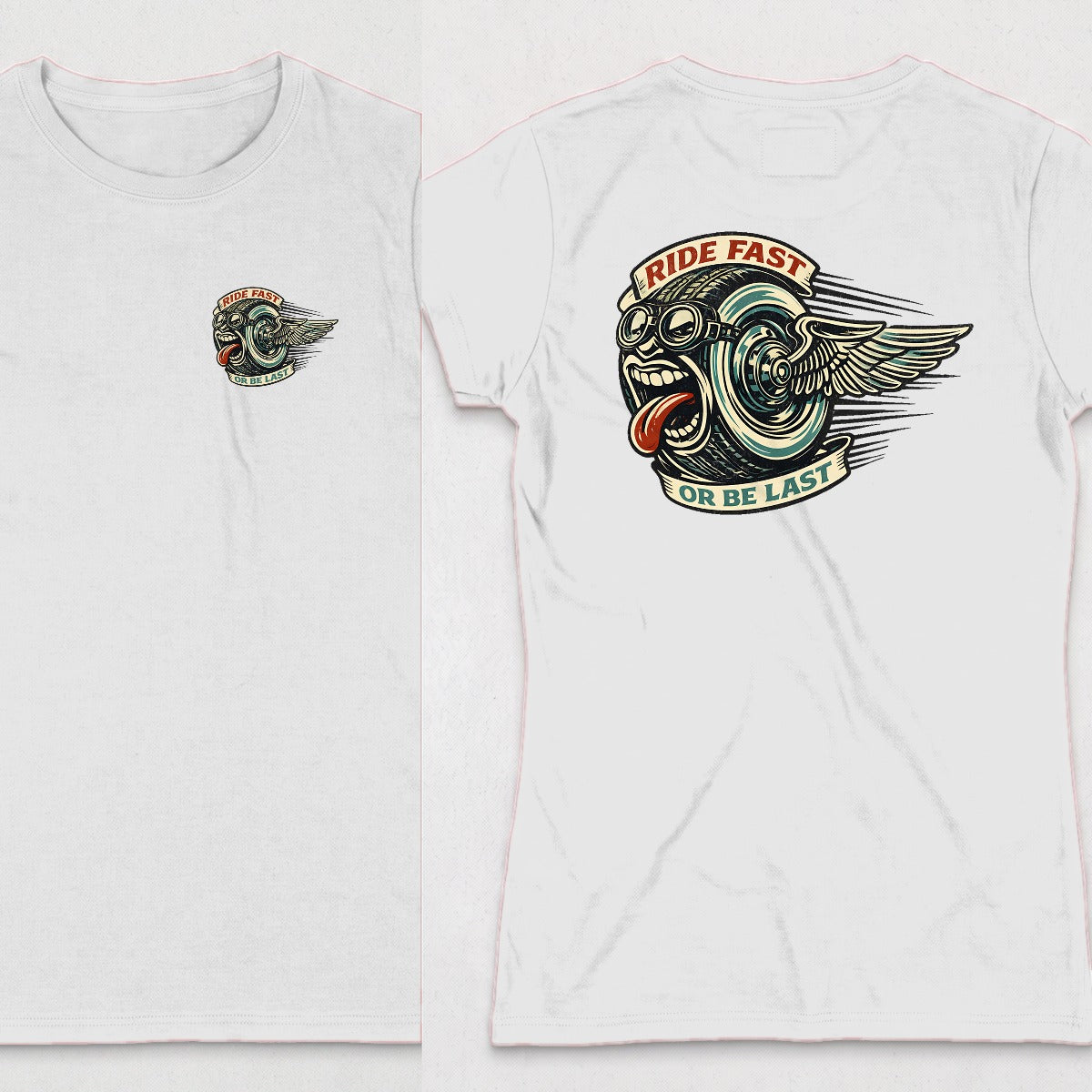White | Left Chest + Back