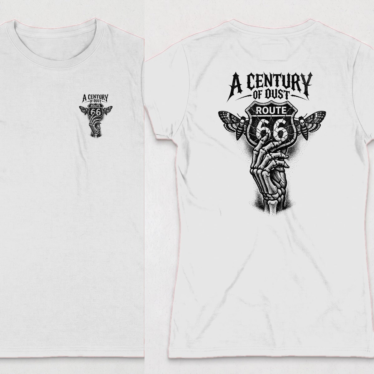 White | Left Chest + Back