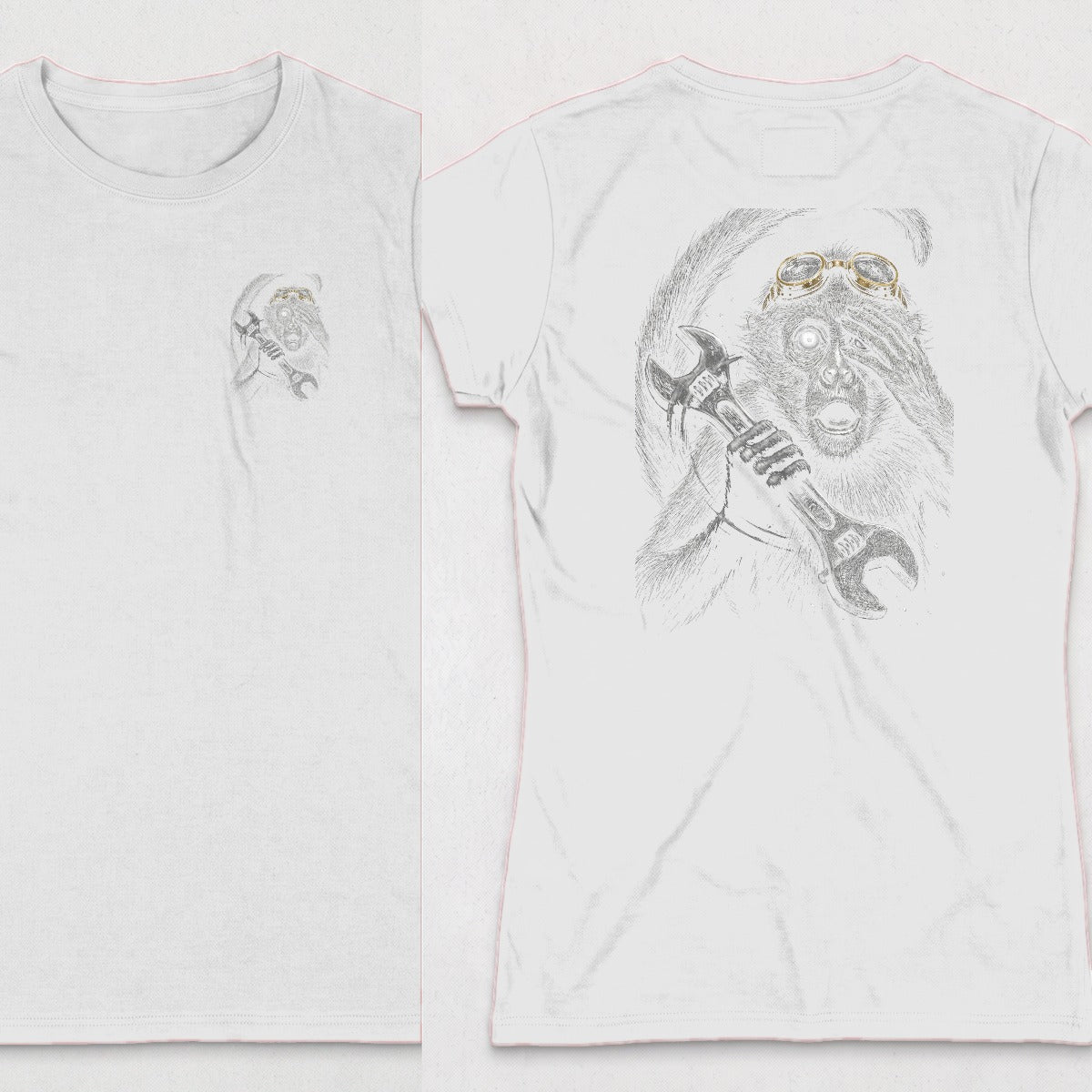 White | Left Chest + Back