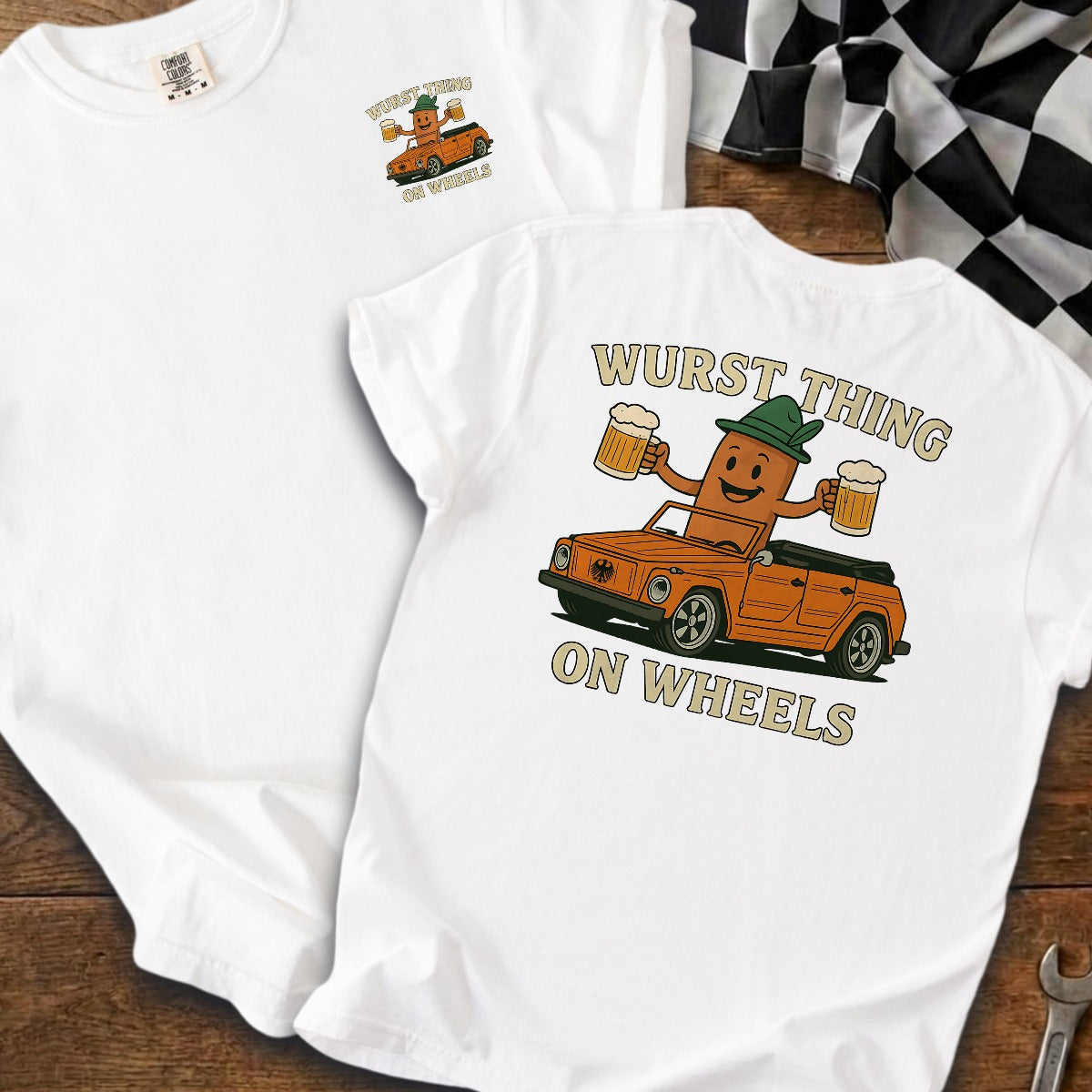 White | Left Chest + Back