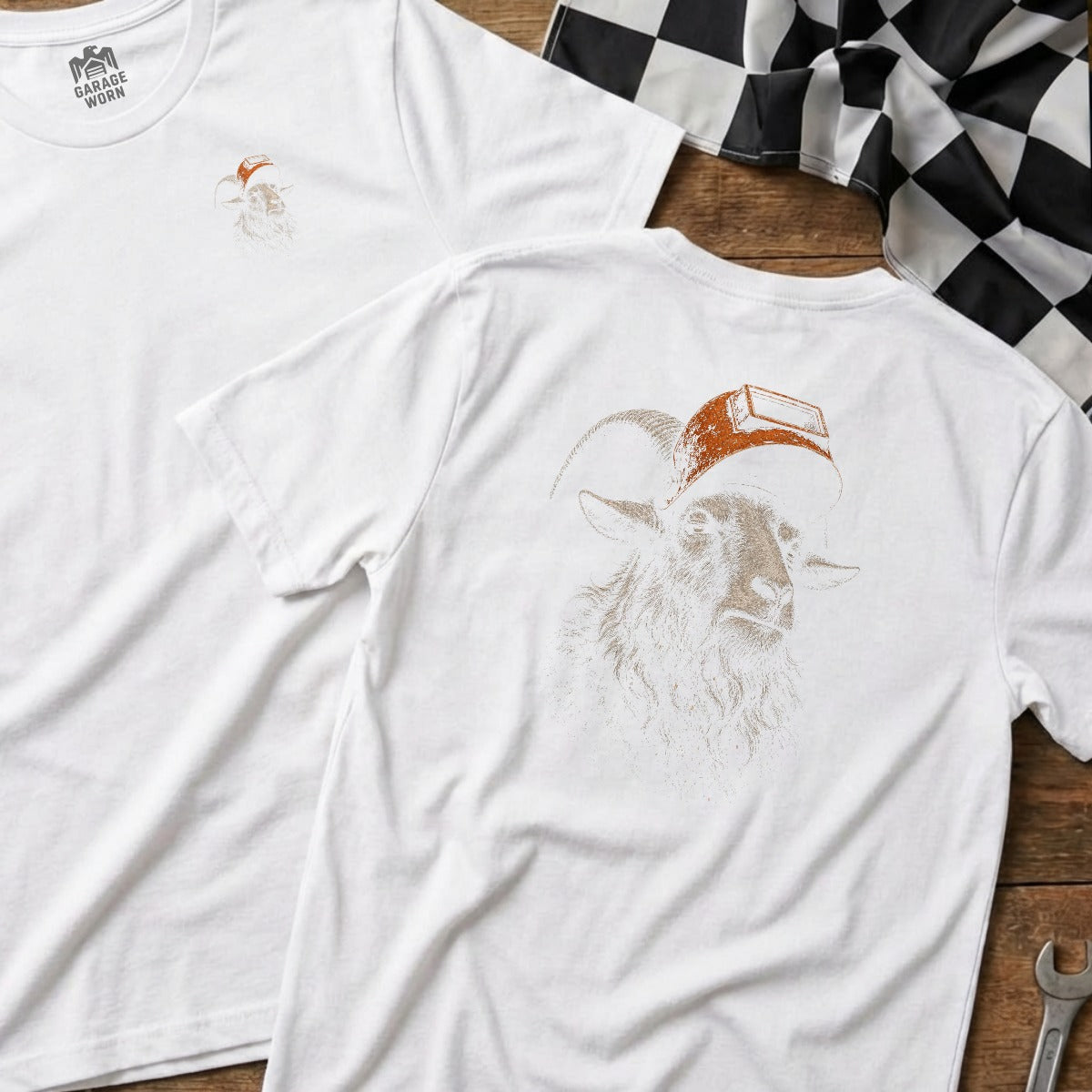 White | Left Chest + Back