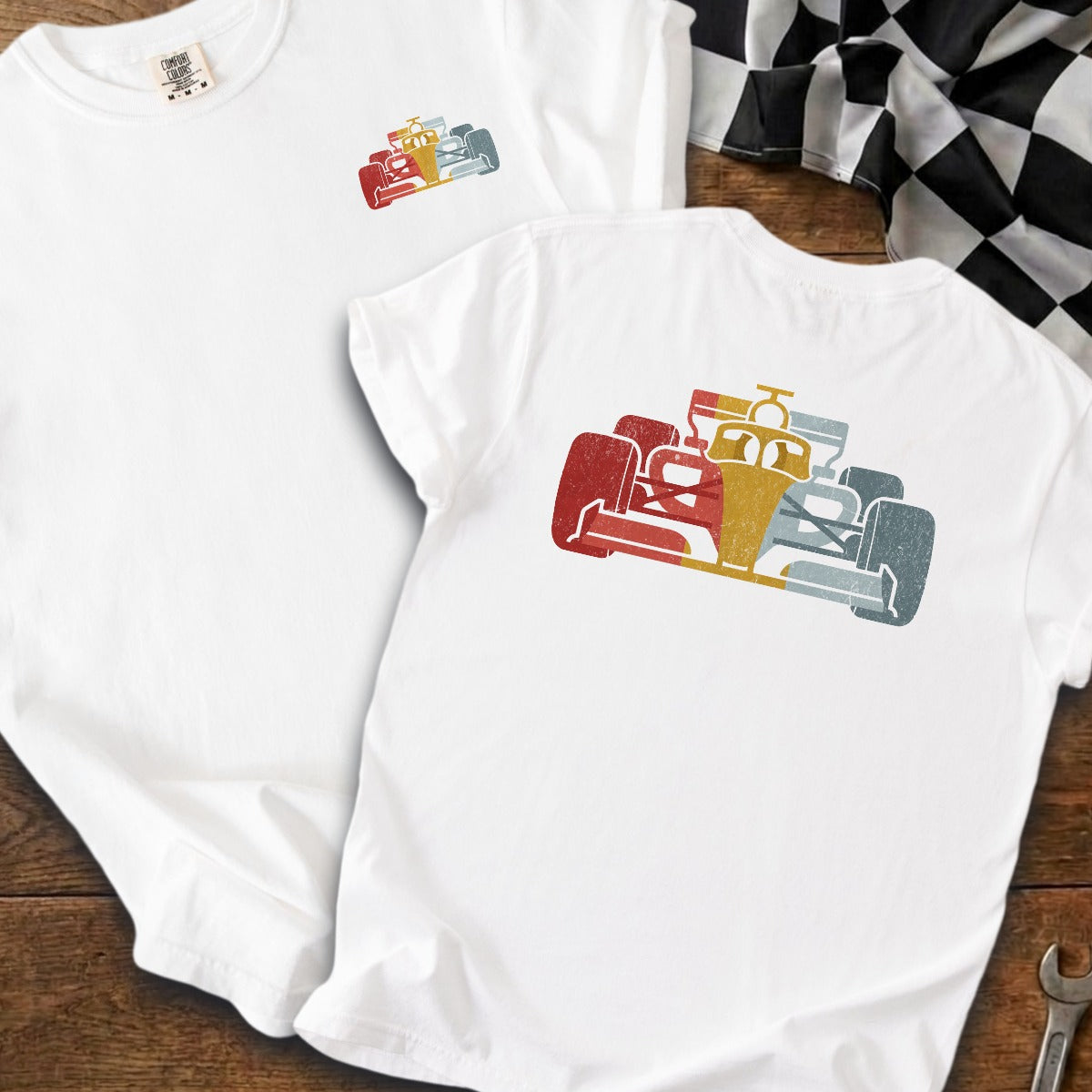 White | Left Chest + Back