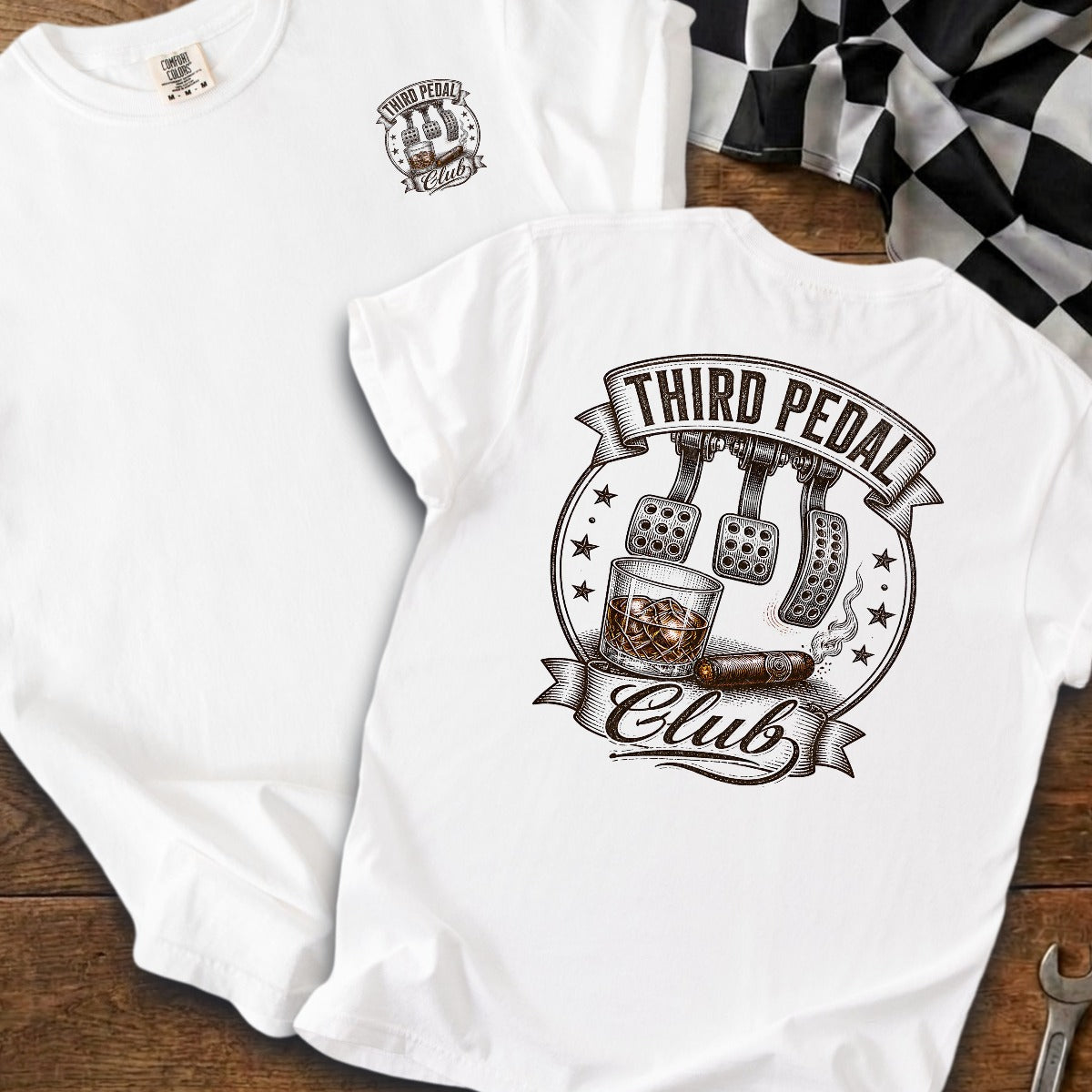 White | Left Chest + Back